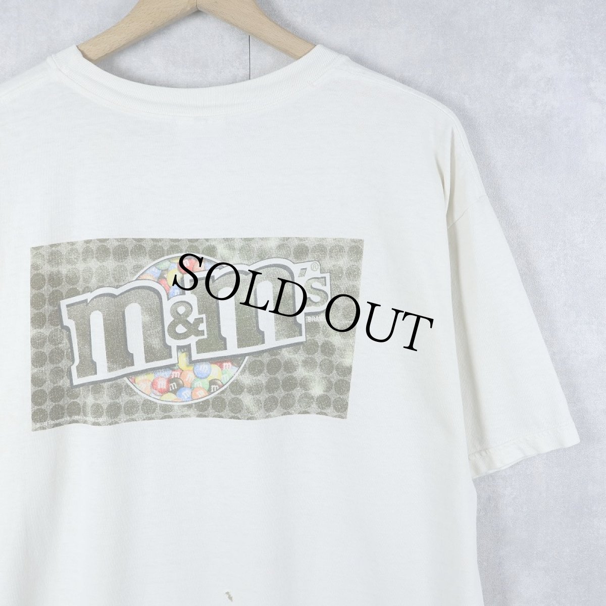 画像2: 2000's m&m's チョコレートブランド プリントTシャツ M (2)
