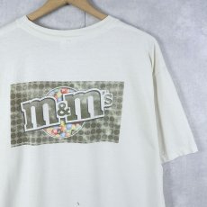 画像2: 2000's m&m's チョコレートブランド プリントTシャツ M (2)