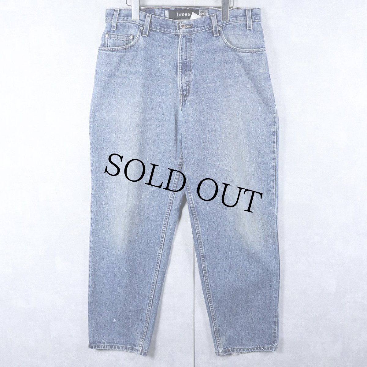 画像1: 90's Levi's SILVER TAB USA製 "loose" デニムパンツ W35 (1)