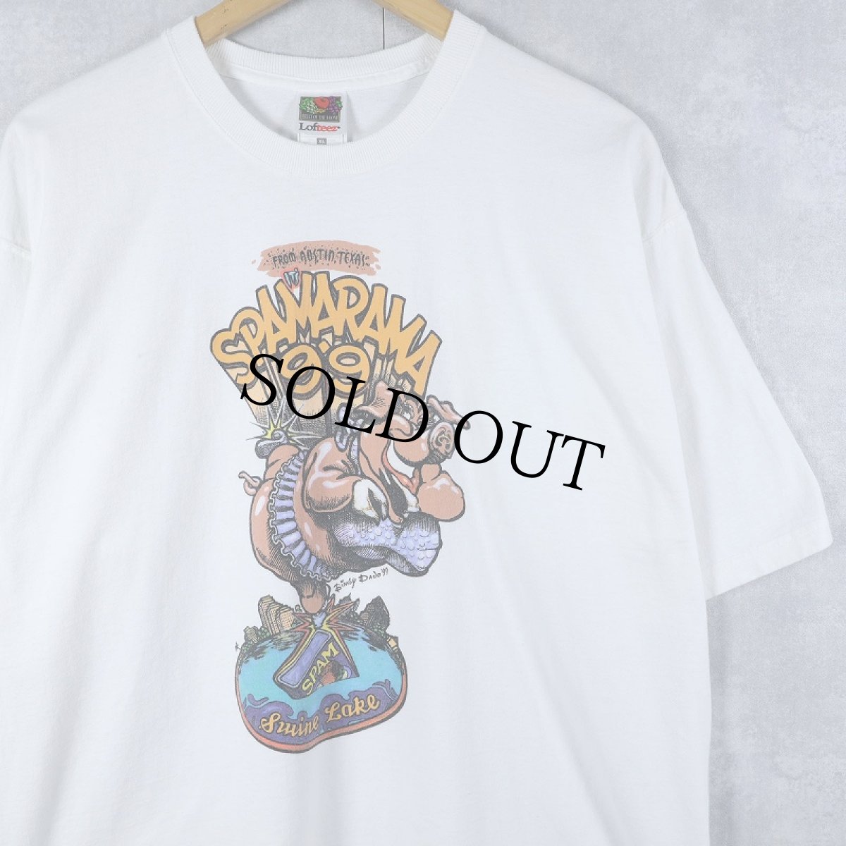 画像1: 90's SPAM "SPAMARAMA ’99" フェスティバルプリントTシャツ XL (1)