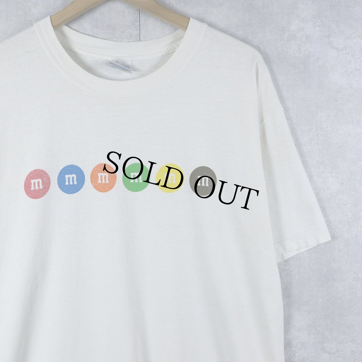 画像1: 2000's m&m's チョコレートブランド プリントTシャツ M (1)