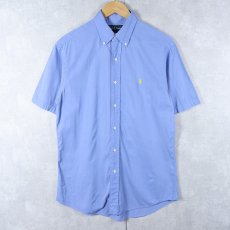 画像1: Ralph Lauren "CUSTOM FIT" シルクコットン ボタンダウンシャツ M (1)