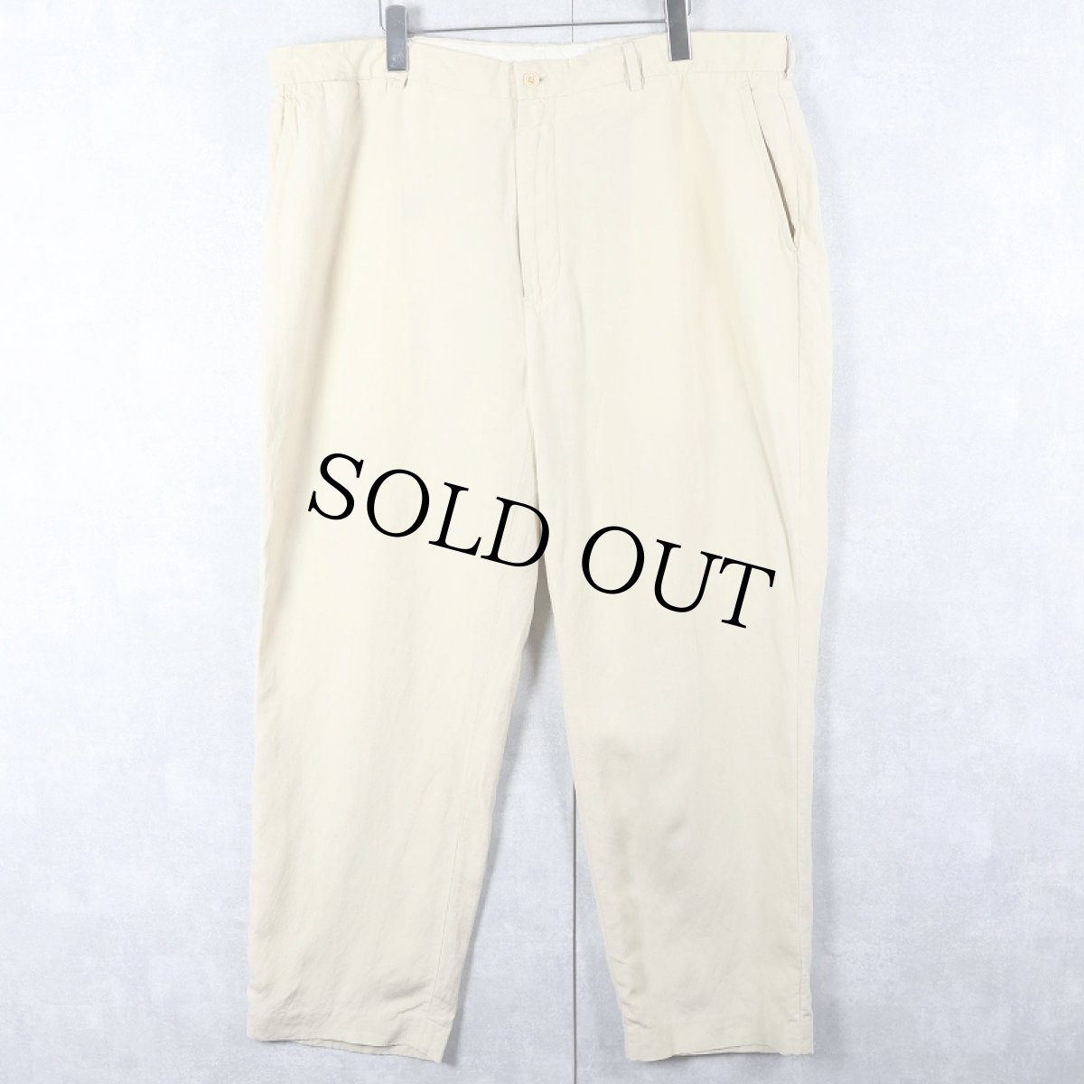 画像1: POLO Ralph Lauren リネンシルクパンツ W40 (1)