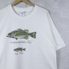 画像1: 90's Go Fish Co. Ltd. "my grandchild's fish" 魚プリントTシャツ XL (1)