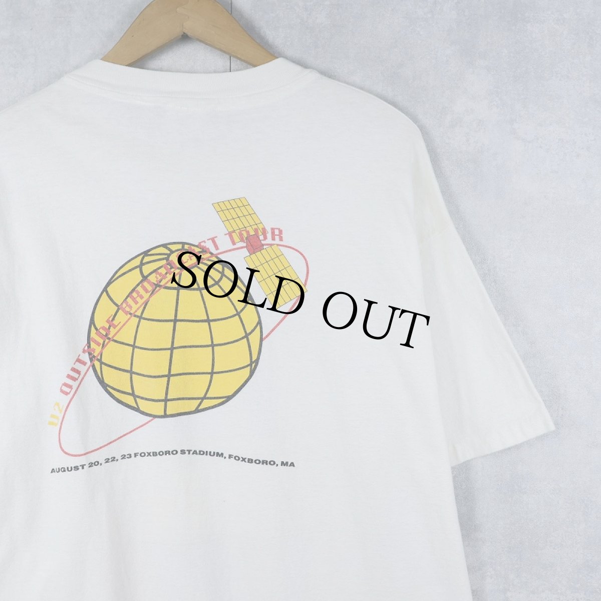 画像2: 90's U2 USA製 "ZOO TV OUTSIDE BROADCAST TOUR" ロックバンドツアーTシャツ XL (2)