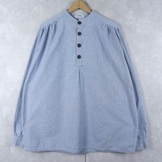 画像1: The J. Peterman Co. バンドカラー プルオーバーコットンシャツ L (1)