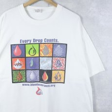 画像1: 2000's BLOOD ASSURANCE "Every Drop Counts." 血液センター プリントTシャツ XL (1)