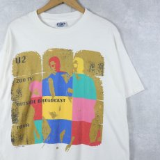 画像1: 90's U2 USA製 "ZOO TV OUTSIDE BROADCAST TOUR" ロックバンドツアーTシャツ XL (1)