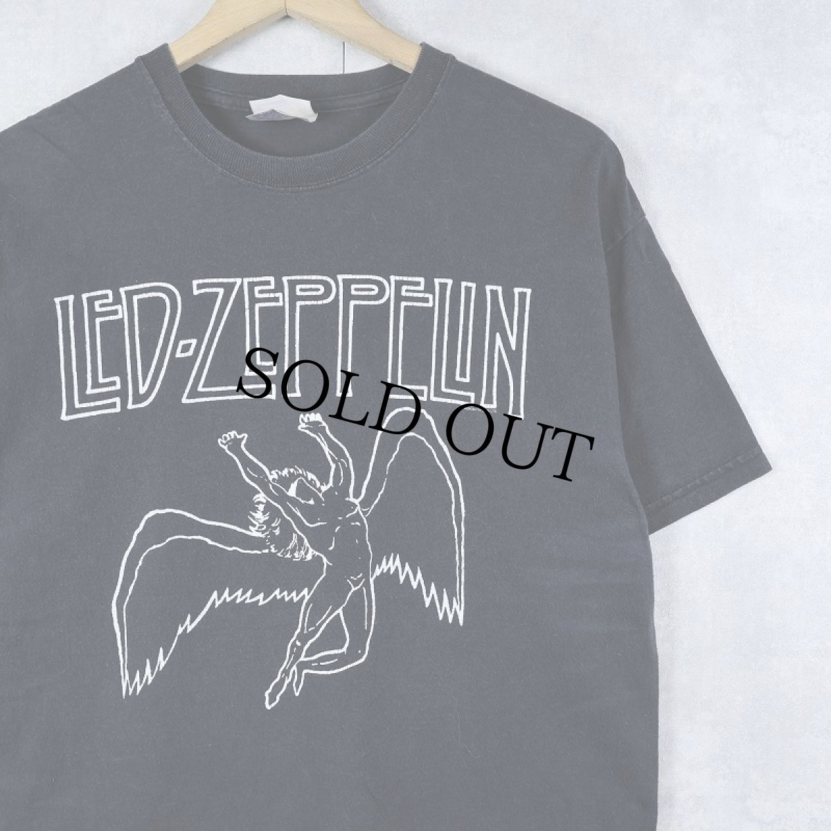 画像1: 2000's LED ZEPPELIN ロックバンドプリントTシャツ BLACK M (1)
