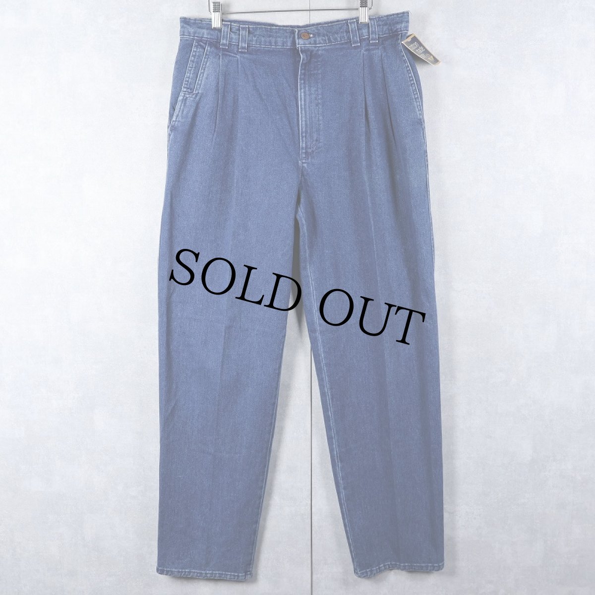 画像3: DOCKERS "CLASSIC FIT" 2タック デニムパンツ W35 タグ付き (3)