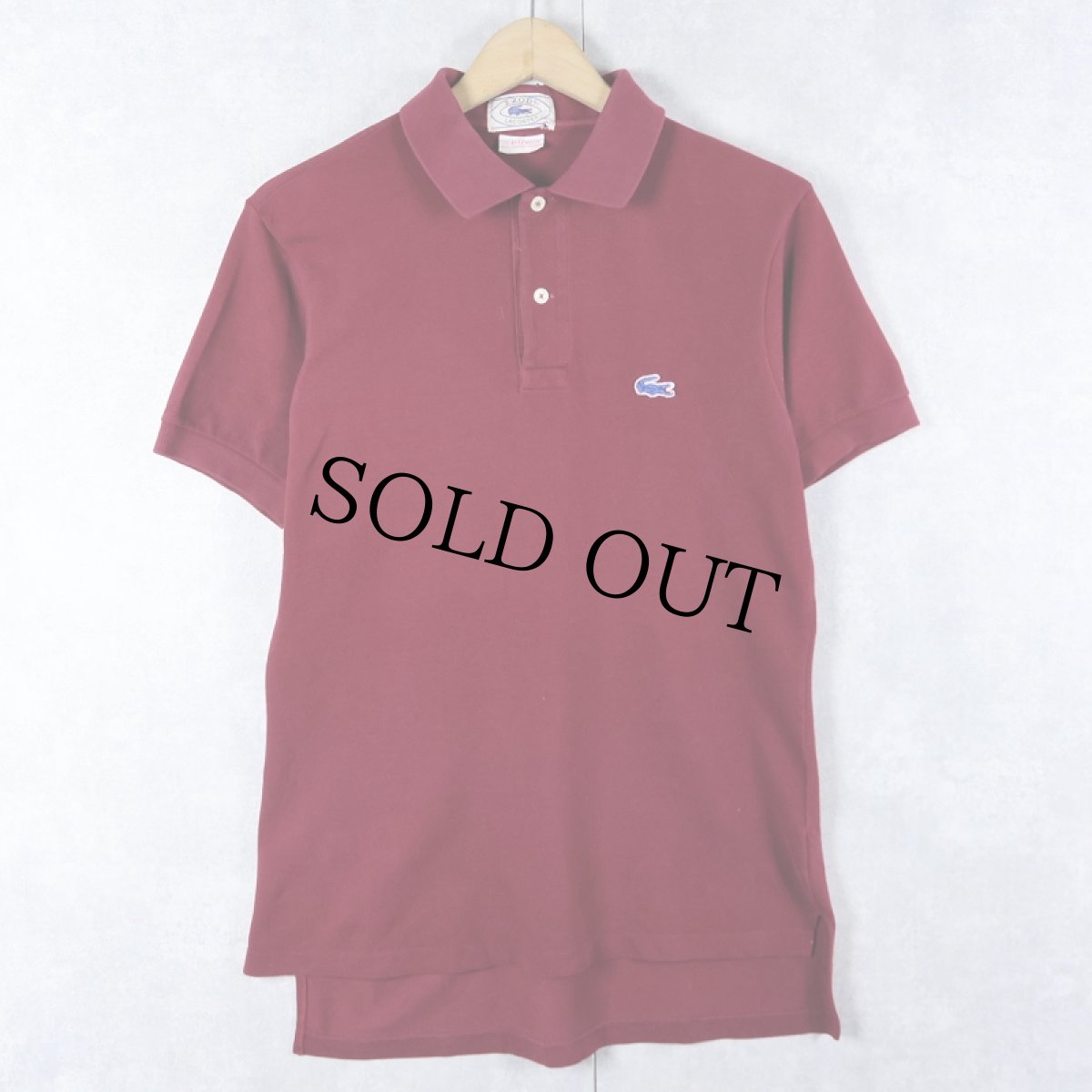 画像1: 70〜80's IZOD LACOSTE ロゴワッペン ポロシャツ (1)
