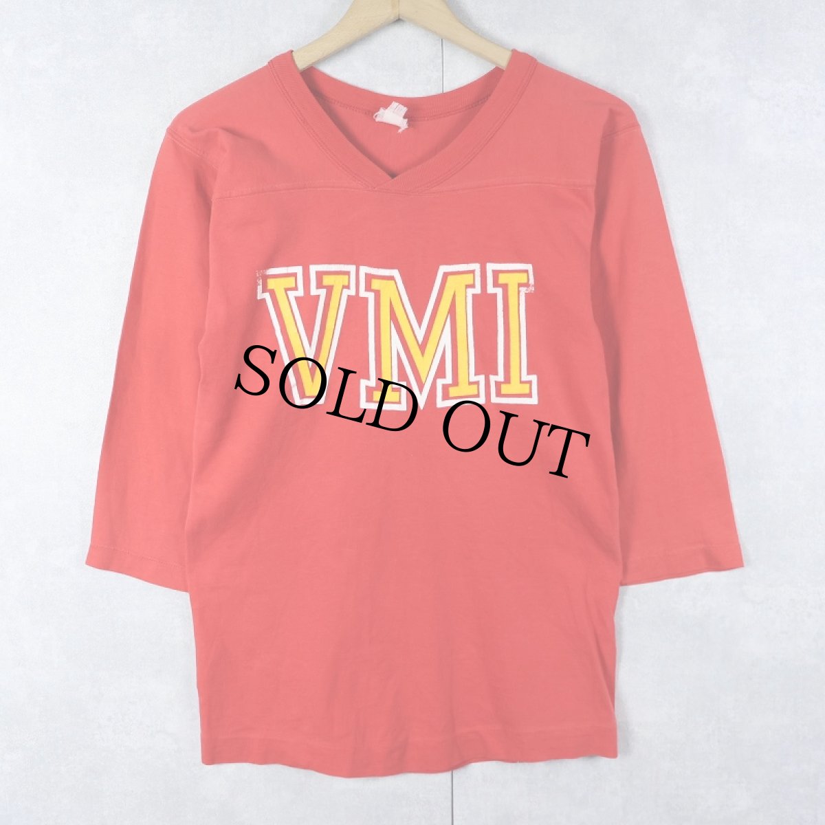 画像1: 70〜80's "VMI" プリントフットボールTシャツ (1)
