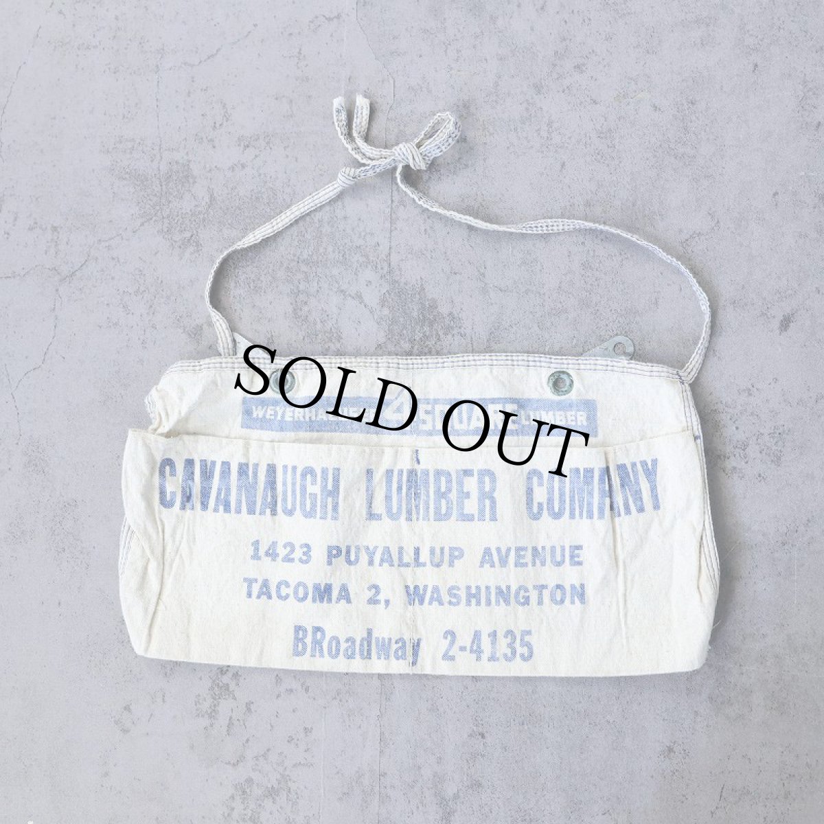 画像1: VINTAGE "CAVANAUGH LUMBER COMPANY" キャンバスツールエプロン (1)
