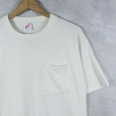 画像1: 80's JERZEES USA製 無地ポケットTシャツ L (1)