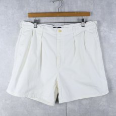 画像1: 90's POLO Ralph Lauren USA製 2タックチノショーツ W35 (1)