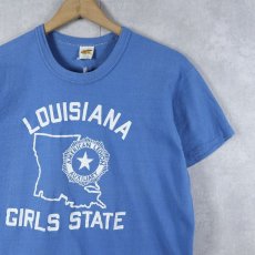 画像1: 70〜80's RUSSELL ATHLETIC 金タグ USA製 "AMERICAN LEGION AUXILIARY LOUISIANA GIRLS STATE" プリントTシャツ M (1)