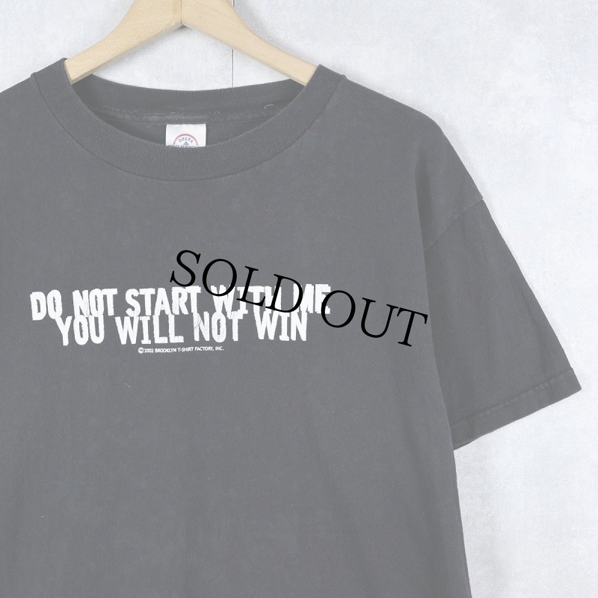 画像1: 2002 "DO NOT START WITH ME YOU WILL NOT WIN" ジョークプリントTシャツ BLACK M (1)