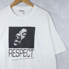 画像1: Aretha Franklin "RESPECT" シンガーソングライター プリントTシャツ XL (1)