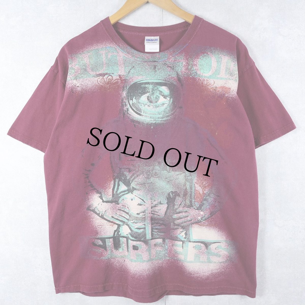画像1: Butthole Surfers サイケデリック・ノイズロックバンド 大判プリントTシャツ L (1)