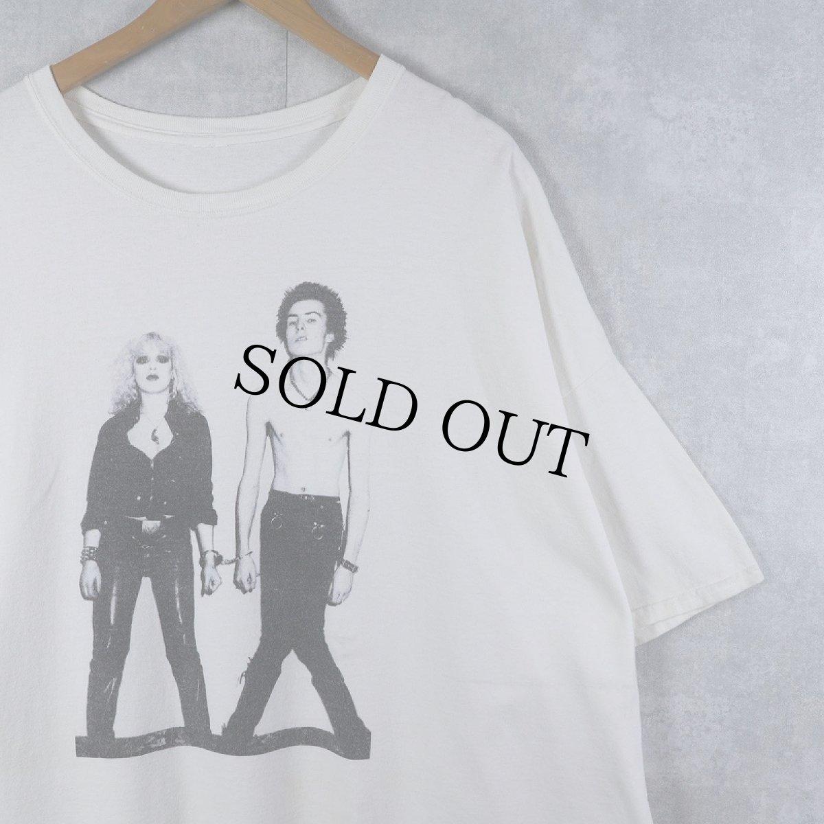 画像1: Sex Pistols "Sid and Nancy" パンク・ロックバンド プリントTシャツ (1)