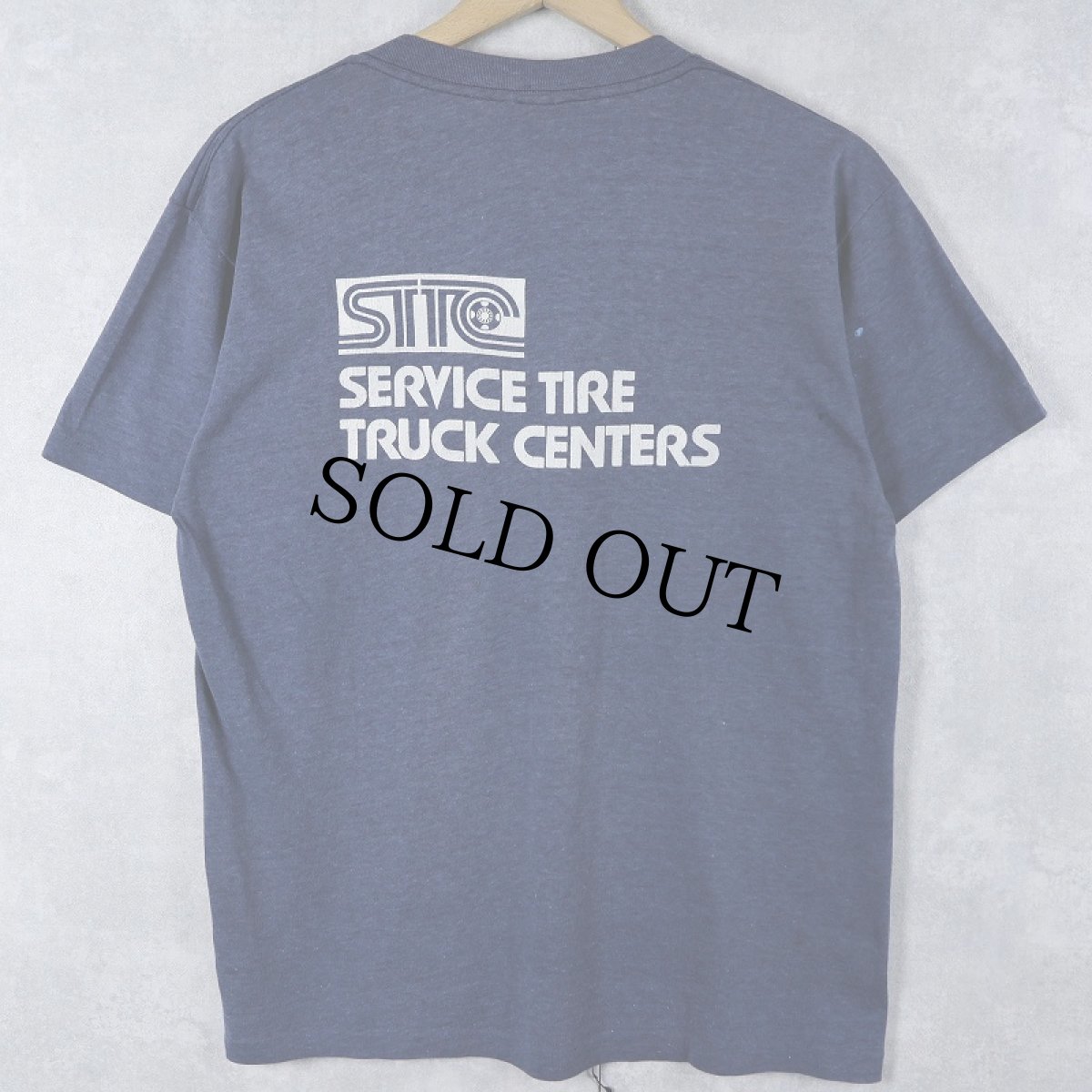 画像2: 70〜80's GODD YEAR ロゴプリントTシャツ NAVY (2)