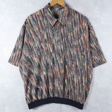 画像1: サイケデリック柄 プルオーバーシャツ XL (1)