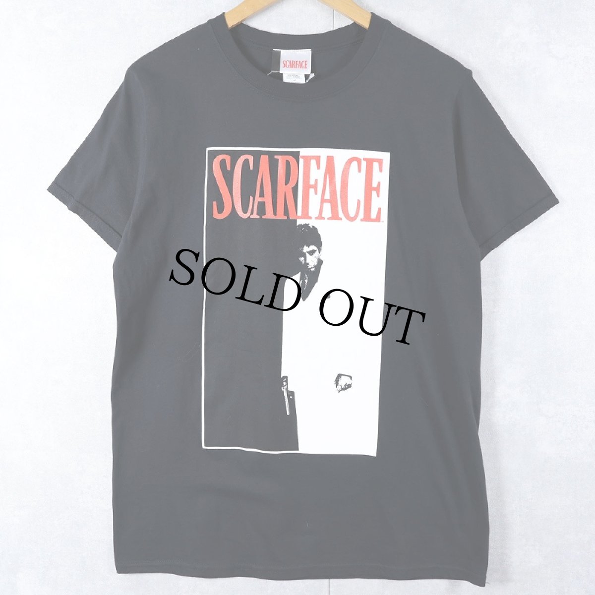 画像1: SCARFACE クライム映画 プリントTシャツ BLACK M (1)