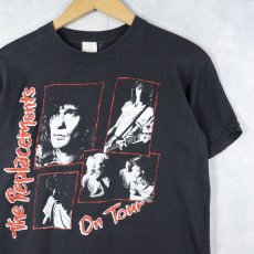 画像1: 80's Replacements USA製 オルタナティブ・ロックバンド ツアープリントTシャツ BLACK L (1)