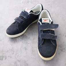 画像1: 80〜90's PRO-PLAYERS ベルクロ スエードスニーカー NAVY 27.5cm (1)
