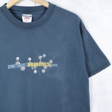画像1: "Discount Anabolics .com" フィットネス系サプリメント通販サイト プリントTシャツ BLACK M (1)