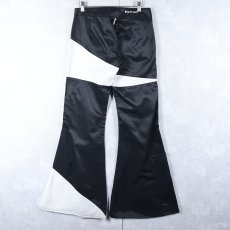 画像3: MEUCCI 切り替えデザイン フレアパンツ W30 (3)