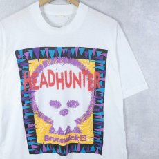 画像1: 80〜90's BRUNSWICK USA製 "HEAD HUNTER" ボウリングメーカー プリントTシャツ XL (1)