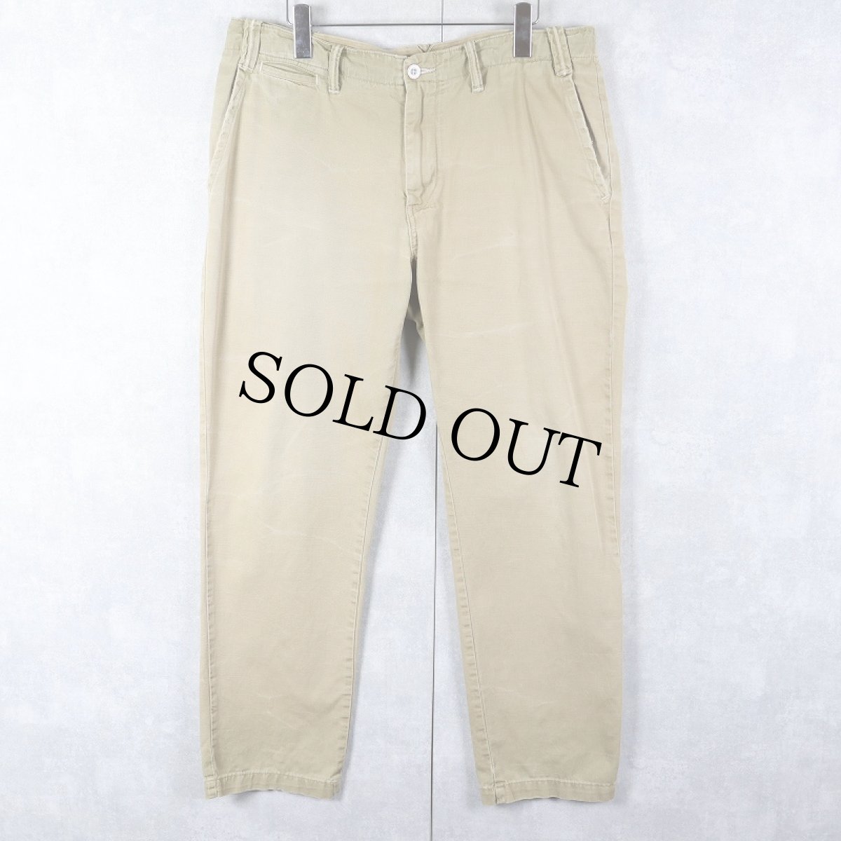 画像1: POLO Ralph Lauren "STRAIGHT FIT" チノトラウザーズ W35 (1)