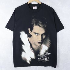 画像1: 90's USA製 "Interview with the Vampire” ホラーロマンス映画Tシャツ BLACK L (1)