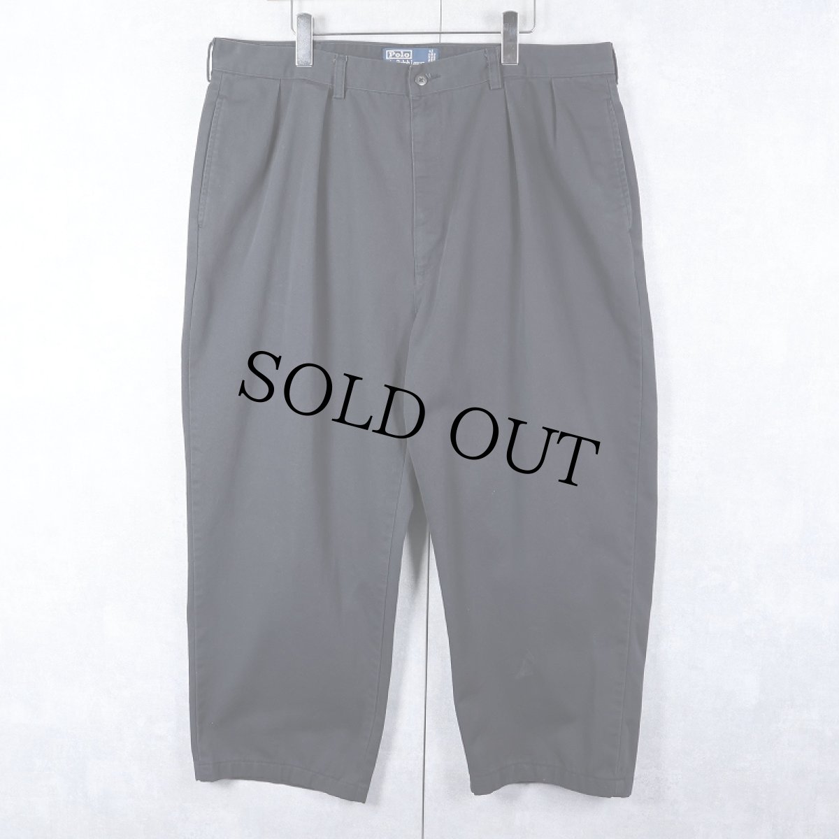 画像1: POLO Ralph Lauren "ANDREW PANT" 2タック チノトラウザーズ BLACK W39 (1)