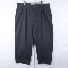 画像1: POLO Ralph Lauren "ANDREW PANT" 2タック チノトラウザーズ BLACK W39 (1)