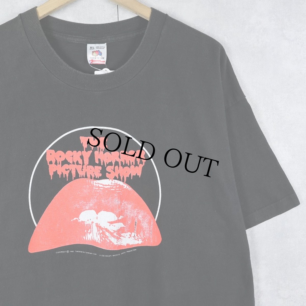 画像1: 90's USA製 "THE ROCKEY HORROR PICTURE SHOW" ミュージカル プリントTシャツ BLACK XL (1)