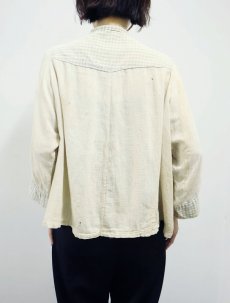 画像4: 〜40's ギンガムチェック柄 ファーマーズシャツ  (4)
