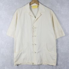 画像1: Wolf Weber FRANCE製 コットンチャイナシャツ  (1)