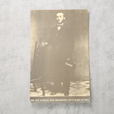 画像1: VINTAGE Levi's "MR. LEVI STRAUSS WHO ORIGINATED LEVI'S JEANS IN 1850." Poster (1)