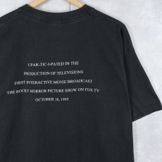 画像2: 90's USA製 "THE ROCKEY HORROR PICTURE SHOW" ミュージカル プリントTシャツ BLACK XL (2)