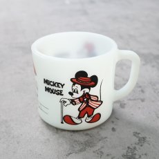 画像1: 70〜80's Fire-King "MICKEY & MINNIE" マグ (1)