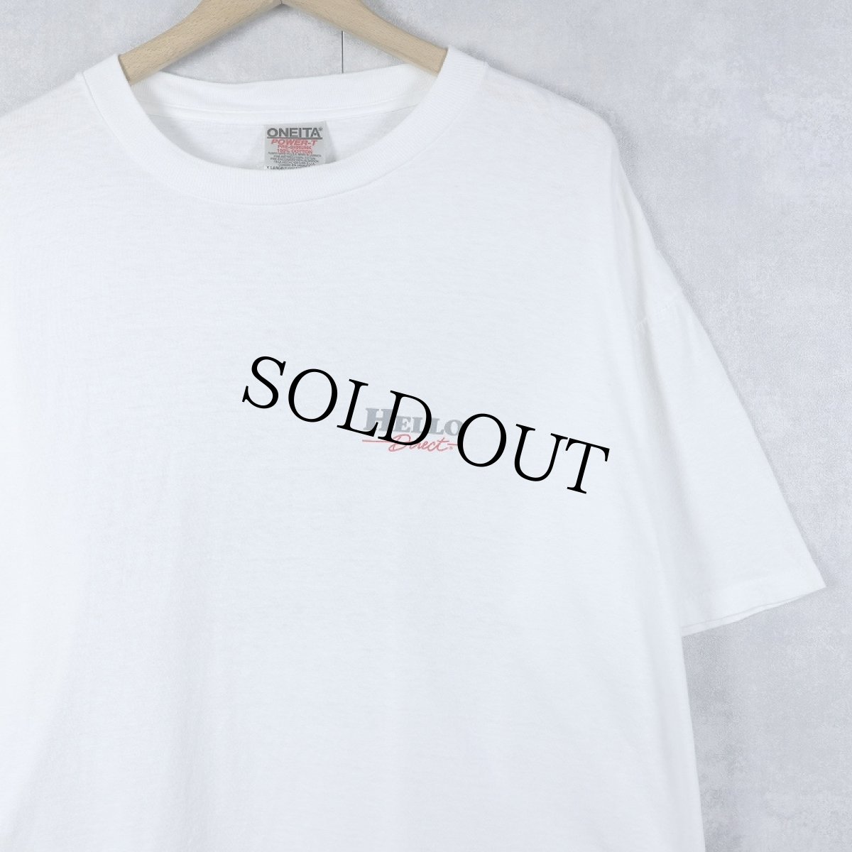 画像1: 90's HELLO Direct "Get rid of that old ball and chain!" 通信企業 プリントTシャツ XL (1)