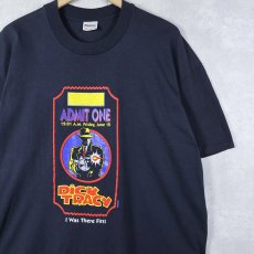 画像1: 80〜90's Disney DICK TRACY USA製 キャラクタ-プリントTシャツ BLACK XL (1)