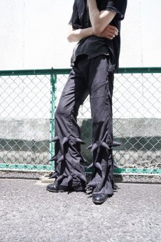 画像1: SPACE TRIBE デザインパンツ BLACK M (1)