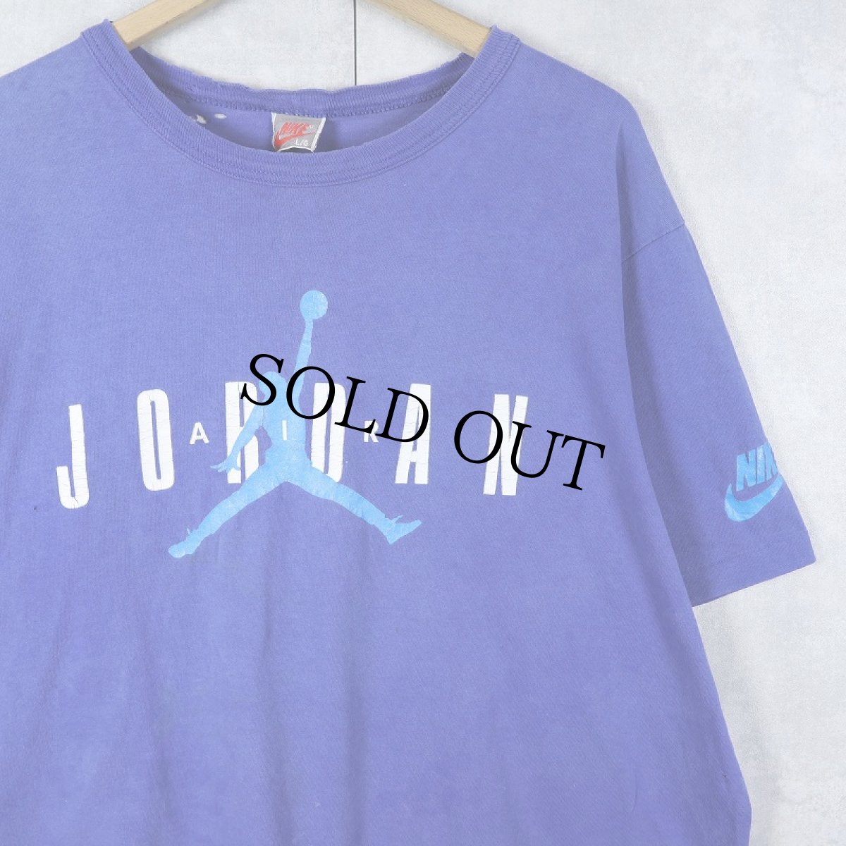 画像1: 90's NIKE CANADA製 "AIR JORDAN" ロゴプリントTシャツ L (1)