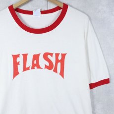 画像1: Flash Gordon ファンタジー映画プリント リンガーTシャツ L (1)