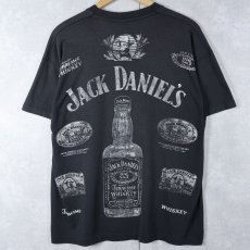 画像2: 80〜90's Jack Daniel's ウイスキーブランド プリントTシャツ BLACK (2)
