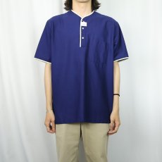 画像2: 60's〜 Hahne&Company USA製 ヘンリーネック コットンシャツ L (2)