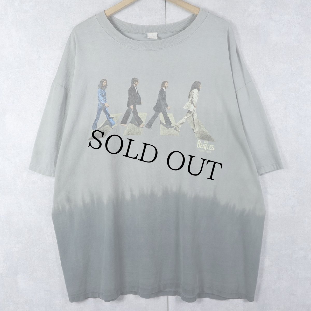 画像1: 2000's THE BEATLES "ABBEY ROAD" ロックバンドアルバムTシャツ (1)